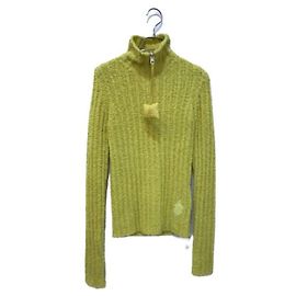 Moncler maglia a mezza zip gialla Giallo