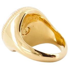 Versace-Anillo Medusa Biggie - Versace - Metal - Oro-Plata,Metálico