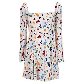 Reformation Robe à imprimé éclaboussures en viscose multicolore Autre Imprimé python