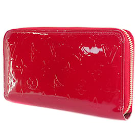 Louis Vuitton-Monogram Vernis Pomme D’amour Zippy Wallet M91981-Red