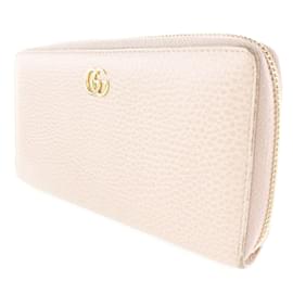 Gucci-Gucci GG Zip Around Wallet Leather Long Wallet 456117 CAO0G 5909 in Good condition-Pink