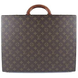 Louis Vuitton-Bolso de negocios Louis Vuitton Monogram Crusher Bolso de negocios de lona M53124 en buenas condiciones-Castaño