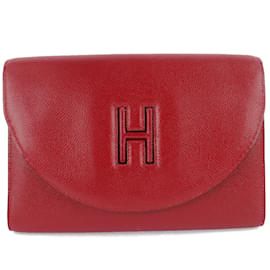 Hermès-H Gaine Clutch-Red