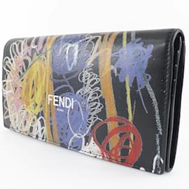 Fendi-x Noel Fielding Continental Wallet  7M0264 0AH8Q-Black