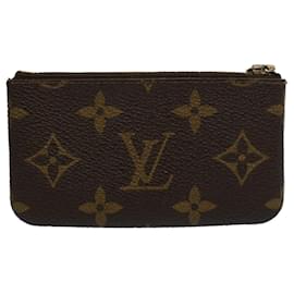 Louis Vuitton-LOUIS VUITTON Monogram Pochette Cles Coin Purse M62650 LV Auth 58515-Monogram