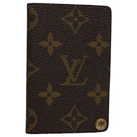Louis Vuitton-LOUIS VUITTON Monogram Porte Cartes Credit Pression Card Case M60937 autenticación 58575-Monograma
