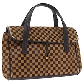 Louis Vuitton-LOUIS VUITTON Damier Sauvage Lion Bag Harako leather Brown M92131 LV Auth ep2197-Brown