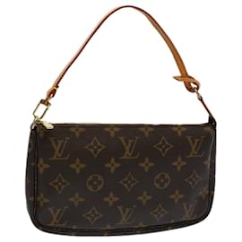 Louis Vuitton-LOUIS VUITTON Monogramm Pochette Accessoires Tasche M.51980 LV Auth yk8973-Monogramm