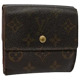 Louis Vuitton-LOUIS VUITTON Monogram Porte Monnaie Bier Cartes Crdit Wallet M61652 Auth ti1277-Monogram