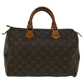 Louis Vuitton-Louis Vuitton Monogram Speedy 30 Hand Bag M41526 LV Auth ar10436-Monogram