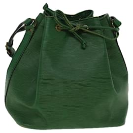 Louis Vuitton-Bolsa de ombro LOUIS VUITTON Epi Petit Noe verde M44104 Autenticação de LV 58465-Verde