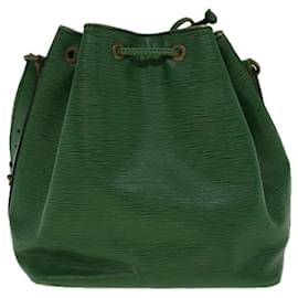 Louis Vuitton-LOUIS VUITTON Epi Petit Noe Shoulder Bag Green M44104 LV Auth 58465-Green