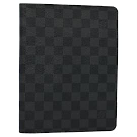 Louis Vuitton-LOUIS VUITTON Damier Graphite Agenda Bureau Note Cover R20974 LV Auth am5184-Other