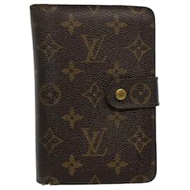 Louis Vuitton-Portafoglio con zip Porto Papie monogramma LOUIS VUITTON M61207 LV Auth bs9557-Monogramma