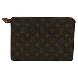 Louis Vuitton-LOUIS VUITTON Monogram Pochette Homme Clutch Bag M51795 LV Auth 58502-Monogram