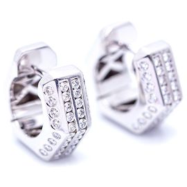 Autre Marque Brinco Ouro com Diamantes Branco