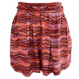 Ulla Johnson Pantalones cortos Alina de seda violeta zafiro Roja