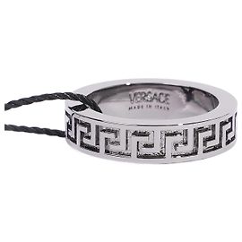Versace Ring Silber / Schwarzes Basismetall 21 Schwarz