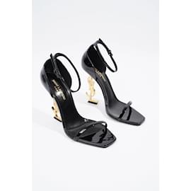 Saint Laurent-Saint Laurent Opyum Black Patent Leather EU 38 Uk 5-Black