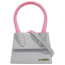Jacquemus-Jacquemus Le Chiquito Moyen Pink Leather-Pink