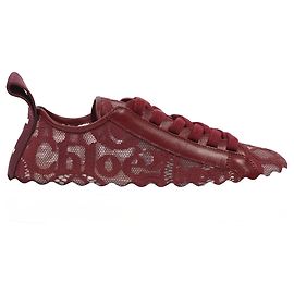 Chloé Lauren Marron / Dentelle Blanche UE 38 UK 5 Blanc
