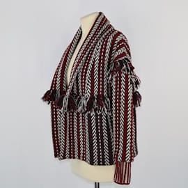 Burberry-Tricolor Tweed Pattern Sweater Jacket-Other