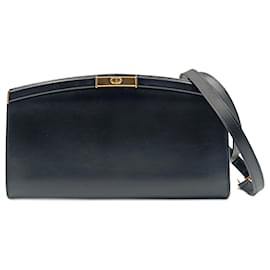 Dior-Christian Dior vintage Baguette model shoulder bag in black leather-Black