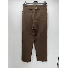 Lemaire-LEMAIRE  Trousers T.fr 34 Wool-Brown