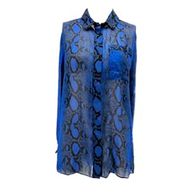 Proenza Schouler-PROENZA SCHOULER Hauts T.US 10 silk-Bleu Marine
