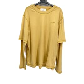 Ami-AMI  T-shirts T.International M Cotton-Yellow