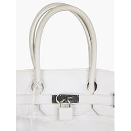 Hermès-White Clemence leather The Birkin 42-Other