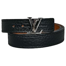 Louis Vuitton-Louis Vuitton Black Initiales Bracelet-Black