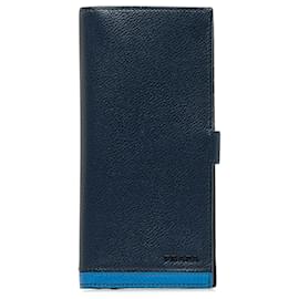 Prada-Lange Prada-Geldbörse aus blauem Leder-Blau