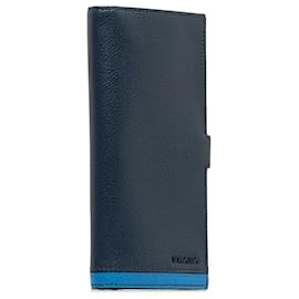 Prada-Prada Blue Leather Long Wallet-Blue