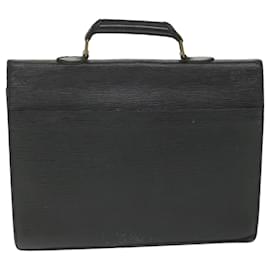Louis Vuitton-LOUIS VUITTON Epi Serviette Conseiller Briefcase Black M54422 LV Auth ep2102-Black