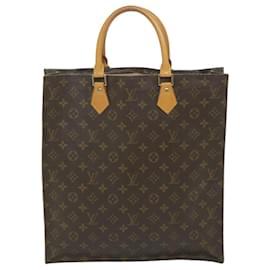 Louis Vuitton-LOUIS VUITTON Monogram Sac Plat Handtasche M51140 LV Auth 58745-Monogramm