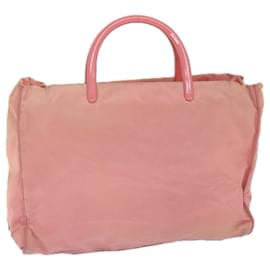 Prada-PRADA Hand Bag Nylon Pink Auth ep2122-Pink