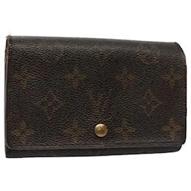 Louis Vuitton-Carteira LOUIS VUITTON Monograma Portefeuille Tresol M61736 LV Auth bs9639-Monograma