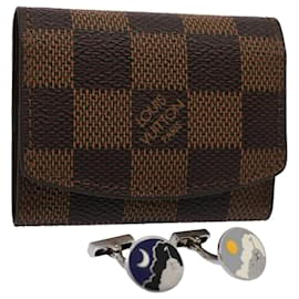 Louis Vuitton-LOUIS VUITTON Damier Ebene Polsini con custodia M64600 LV Aut 58692-Altro