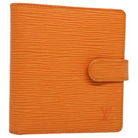 Louis Vuitton-LOUIS VUITTON Epi Porte Billets Compact Bifold Wallet Mandarin M6355H Authentification 58865-Autre