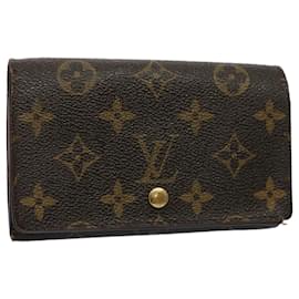 Louis Vuitton-Carteira LOUIS VUITTON Monograma Portefeuille Tresol M61736 LV Auth bs9499-Monograma