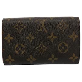 Louis Vuitton-Carteira LOUIS VUITTON Monograma Portefeuille Tresol M61736 LV Auth bs9499-Monograma