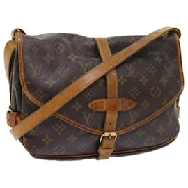 Louis Vuitton-Louis Vuitton Monogram Saumur 30 Bolso de hombro M42256 LV Auth 57662-Monograma