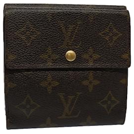 Louis Vuitton-Carteira LOUIS VUITTON Monograma Portefeuille Elise M61654 LV Auth bs9450-Monograma