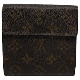 Louis Vuitton-Carteira LOUIS VUITTON Monograma Portefeuille Elise M61654 LV Auth bs9450-Monograma