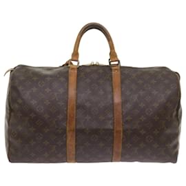 Louis Vuitton-Louis Vuitton-Monogramm Keepall 50 Boston Bag M.41426 LV Auth 58139-Monogramm