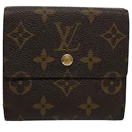 Louis Vuitton-LOUIS VUITTON Monedero Portefeuille Elise Monedero M61654 Bases de autenticación de LV9560-Monograma
