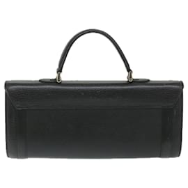 Autre Marque-Burberrys Hand Bag Leather Black Auth ep2130-Black