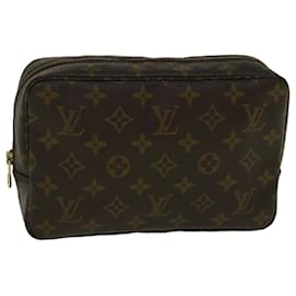 Louis Vuitton-Louis Vuitton Monogram Trousse Toilette 23 Kupplungstasche M.47524 LV Auth am5161-Monogramm