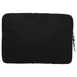 Gucci-GUCCI Clutch Bag Canvas Black 473884 Auth bs9443-Black